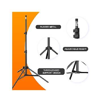 Aro De Luz EMART Soporte De Luz De Pies Para Fotografía, Trípode