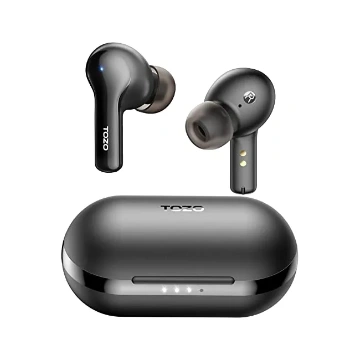 TOZO A2 Mini Auriculares inalámbricos Bluetooth 5.3 en el oído Auriculares  livianos Micrófono incorporado, IPX5 a prueba de agua, Sonido premium  inmersivo Conexión de larga distancia Auriculares con estuche de carga,  Negro [